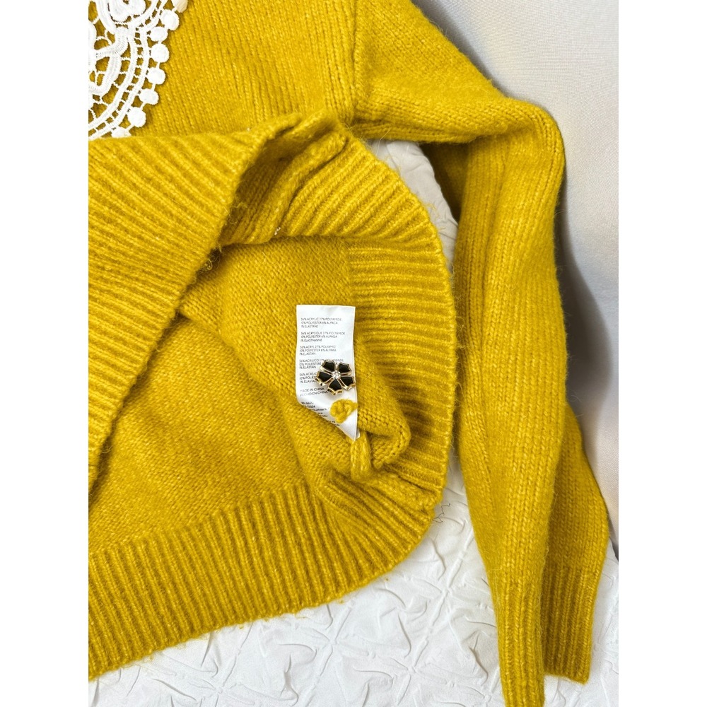 Anthropologie Maeve Lace Cardigan, XSMALL* Cottagecore Coquette Twee Grandmacore - Picture 4 of 6